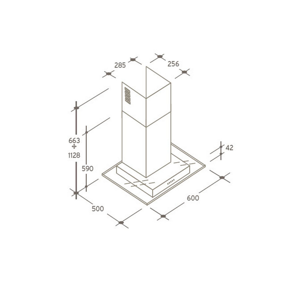 Kuhinjska napa CVM 670 LX CANDY Pevex