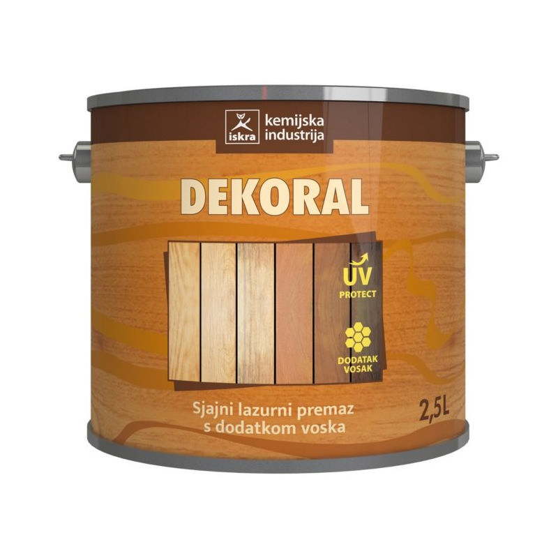 Lazura za drvo ISKRA DEKORAL HRAST 2,5L Pevex