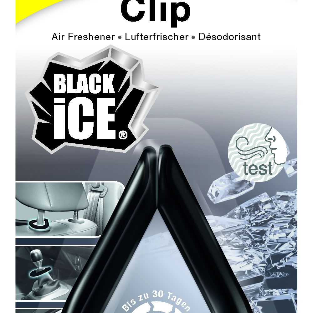 Wunderbaum Auto-Lufterfrischer Clip Black Ice