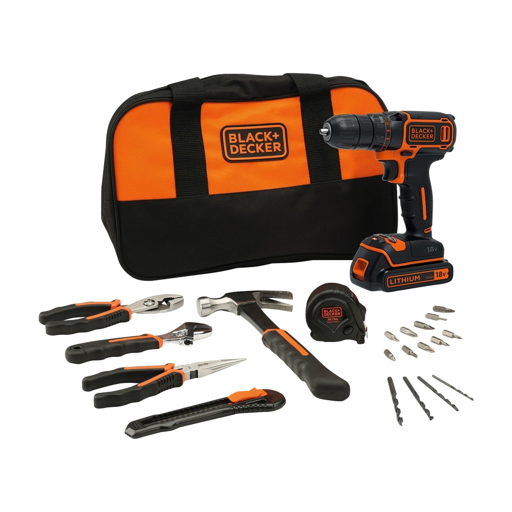 BLACK+DECKER B&D ODVIJAČ 18V+20 DIJ.PRIB. BDCDC18HTSA-QW | Pevex