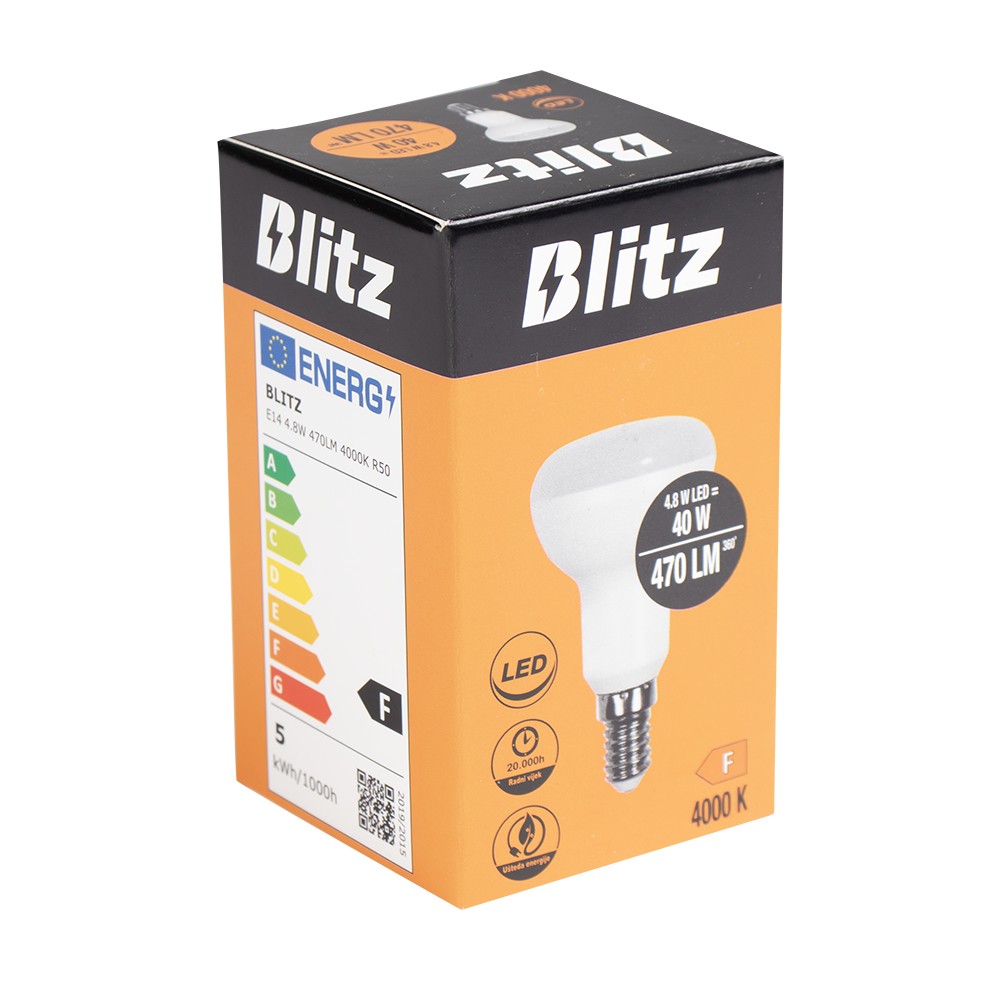 Led žarulja BLITZ 4.8W 470LM 4000K R50 | Pevex