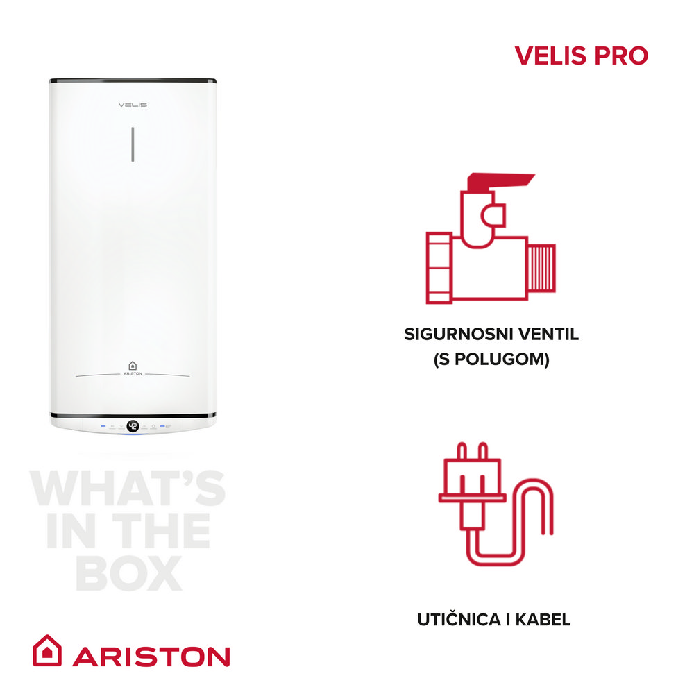 Električni bojler ARISTON VELIS PRO 80 EU | Pevex