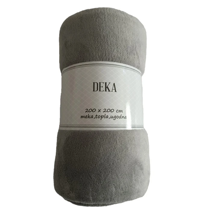 Deka 200x200 cm svijetlo siva pevex