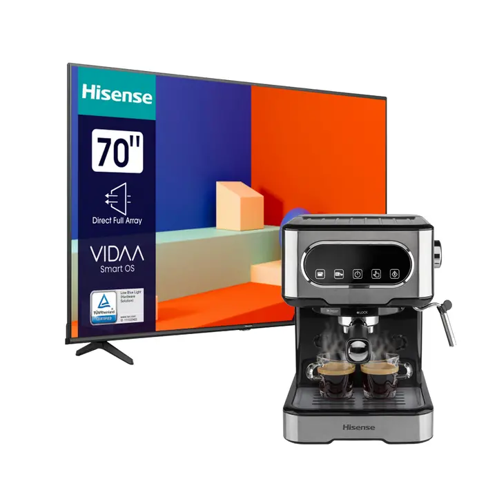 LED TV HISENSE 70A6K UHD DVB-T2/S2/C SMART+APARAT ZA KAVU ESCM15DBK-0