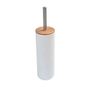 Kupaonski dodatak TENDANCE WC ČETKA POLIRESIN/BAMBUS BATH, BIJELA/BAMBUS