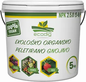 Kruto gnojivo ECODIG ORGANSKO U PELETIMA 5 KG NPK 2:7:11