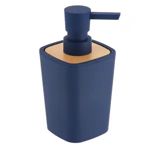 Kupaonski dodatak TENDANCE SAS DOZATOR ZA SAPUN 380ML ABS/BAMBUS TAMNO PLAVI
