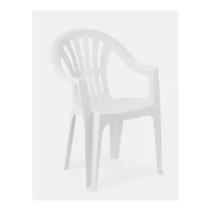 Plastična stolica KONA BIJELA 55x53x82 cm