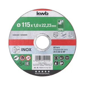 Rezna ploča za inox KWB AKKU TOP 125X1,0