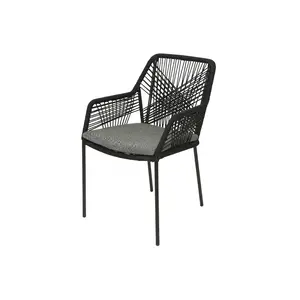 Metalna stolica SEVILLE CRNA 63x57x85 cm