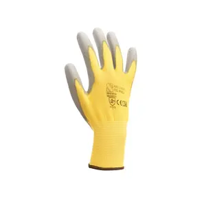 Vrtne rukavice žute s premazom