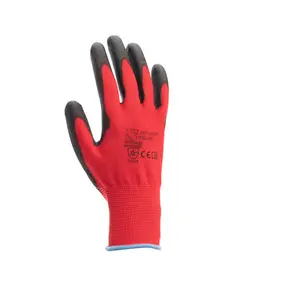 Vrtne rukavice s premazom crvene