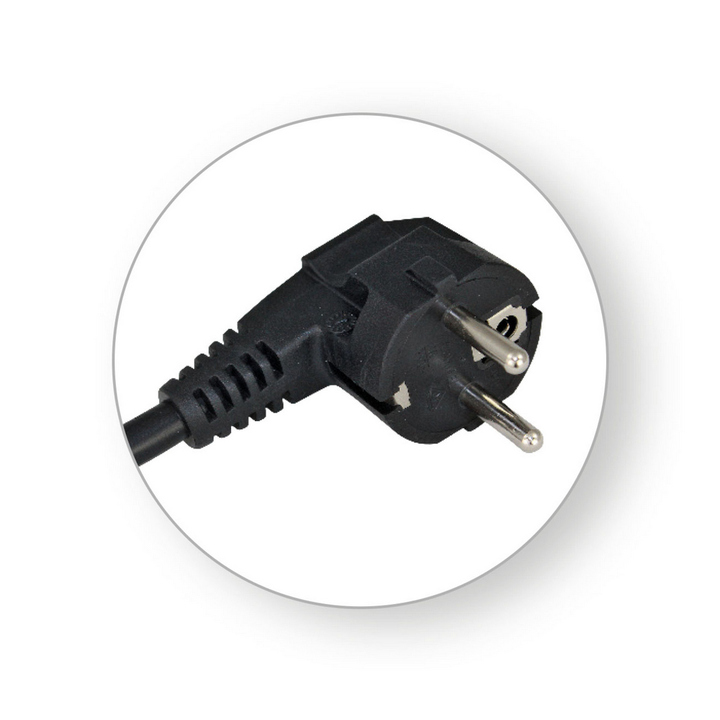 Priključni kabel PRENOSIVI  ZA UREĐAJ H05VV-F 3X1,5 2m CRNI-0