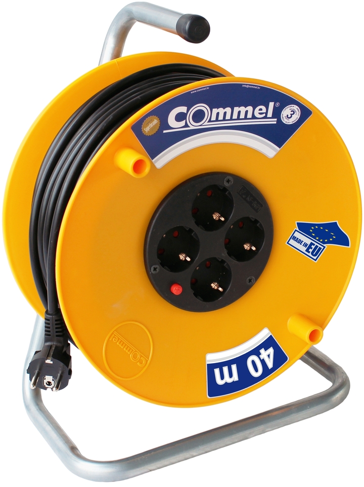 Produžni kabel motalica COMMEL 40m 3X1,5mm H05VV-F-1