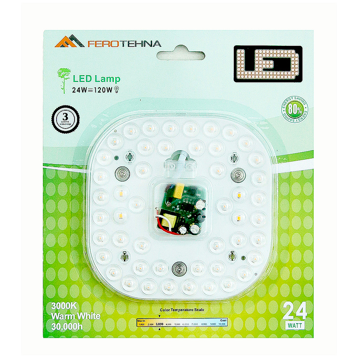 Namjenska Rasvjeta LED MODUL 24W 2000LM 3000K | Pevex