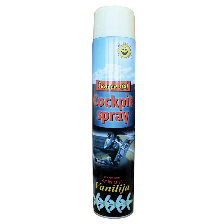 Sredstvo za čišćenje auta SUNČEV SJAJ COCKPIT SPREJ VANILIJA 750ML-0