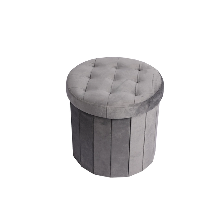 Tabure LIVING IN OKRUGLI SA SPREMNIKOM SORT BOJA 38x38 cm-0