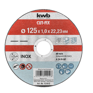 Rezna ploča za inox KWB 125x1,0mm