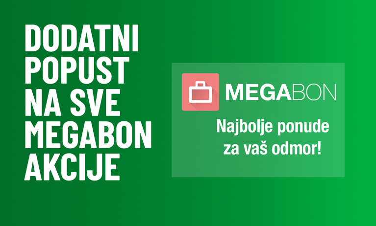 Dodatnih 5% popusta na sve MEGABON akcije! Dodatnih 5% popusta na sve MEGABON akcije!
