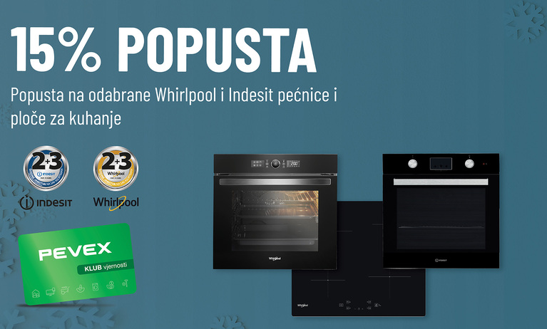 15% popusta na pećnice i ploče WHIRLPOOL i INDESIT 15% popusta na pećnice i ploče WHIRLPOOL i INDESIT