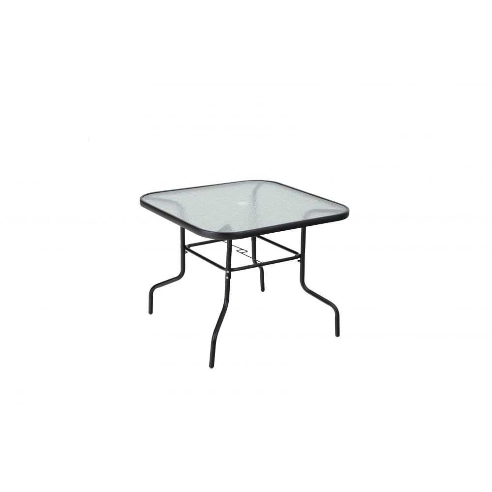 Metalni stol LEON; STAKLO; 90X90X70 cm